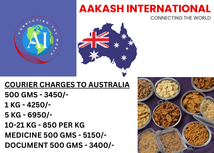 AUSTRALIA COURIER CHARGES FROM HYDERABAD